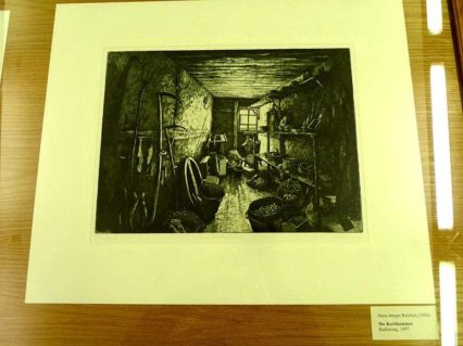 Radierung Die Korbkammer P1140129