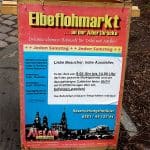 Plakat vom Elbeflohmarkt