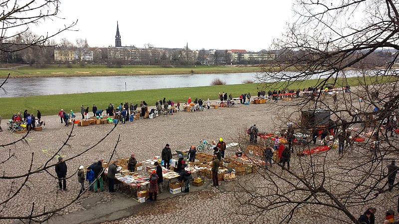 Elbeflohmarkt Dresden überblick