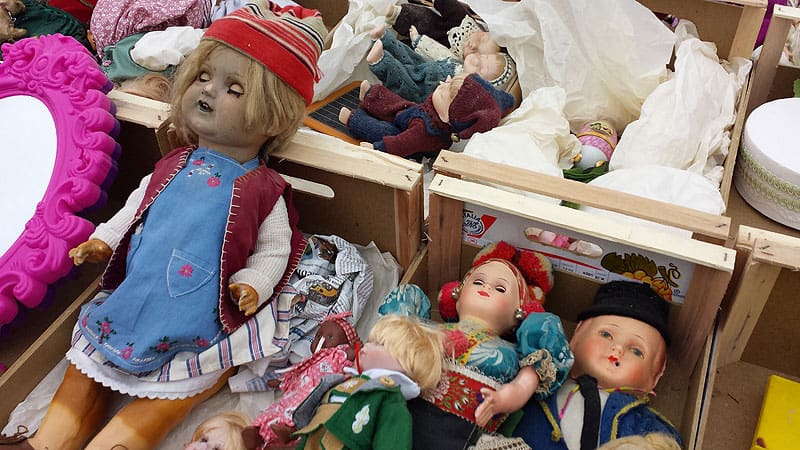 Elbeflohmarkt Dresden Puppen