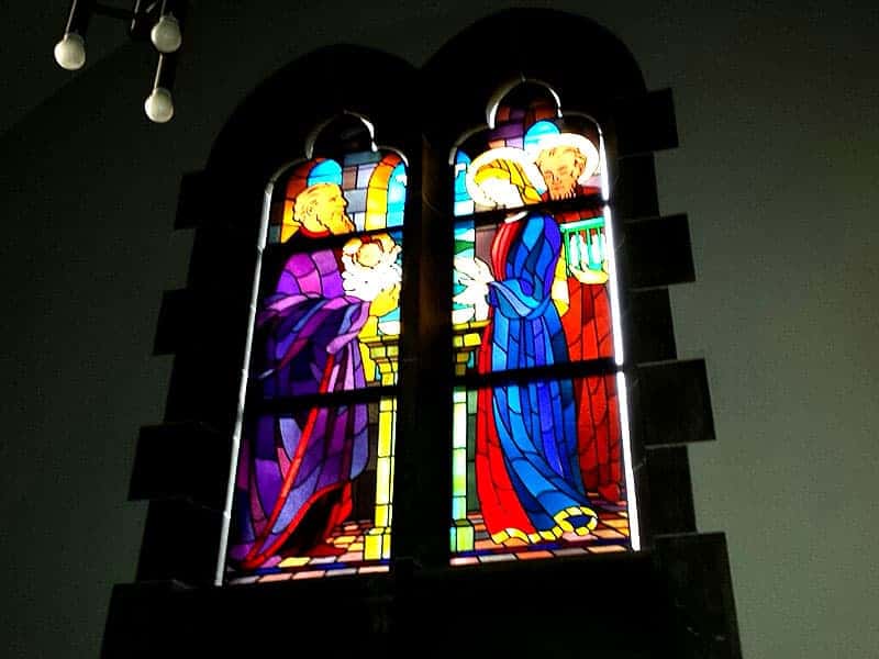Farbiges Kirchenfenster