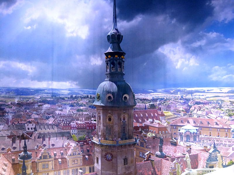 Blick auf Dresden Panometer