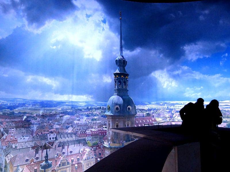 Ansicht aus dem Panometer Dresden