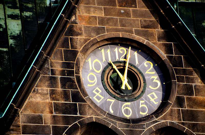 Uhr der Herz Jesu Kirche Dresden