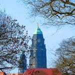 Blick auf das Rathaus Dresden