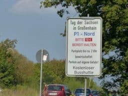 Tag der Sachsen 2014 Hinweise Parkplatz P1240229