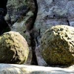 Ausflugsziel Bastei und Felsenburg Neurathen in der Sächsischen Schweiz Steinkugeln