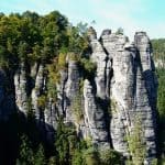 Gewaltige Felsformation Sächsische Schweiz