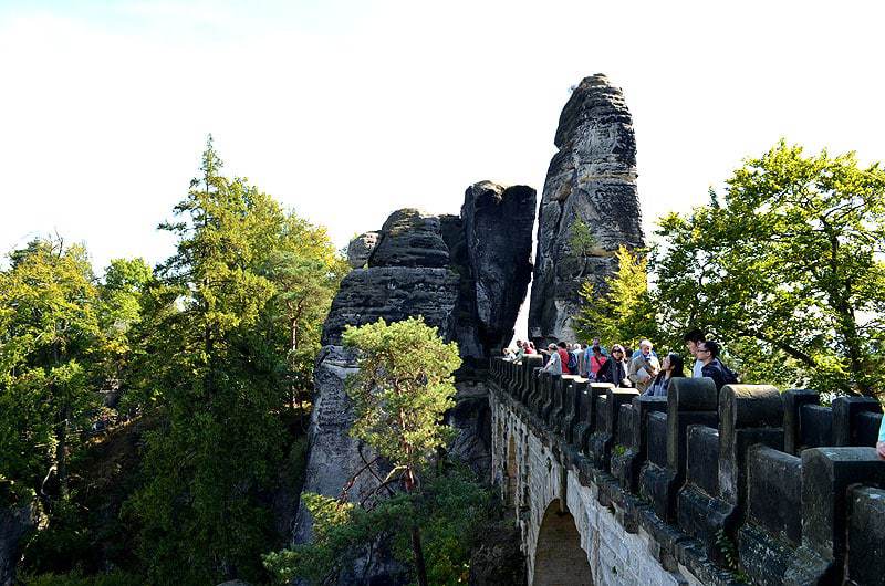 Basteibrücke mit Felsen Ausflugsziel ? DresdenAusflug.de