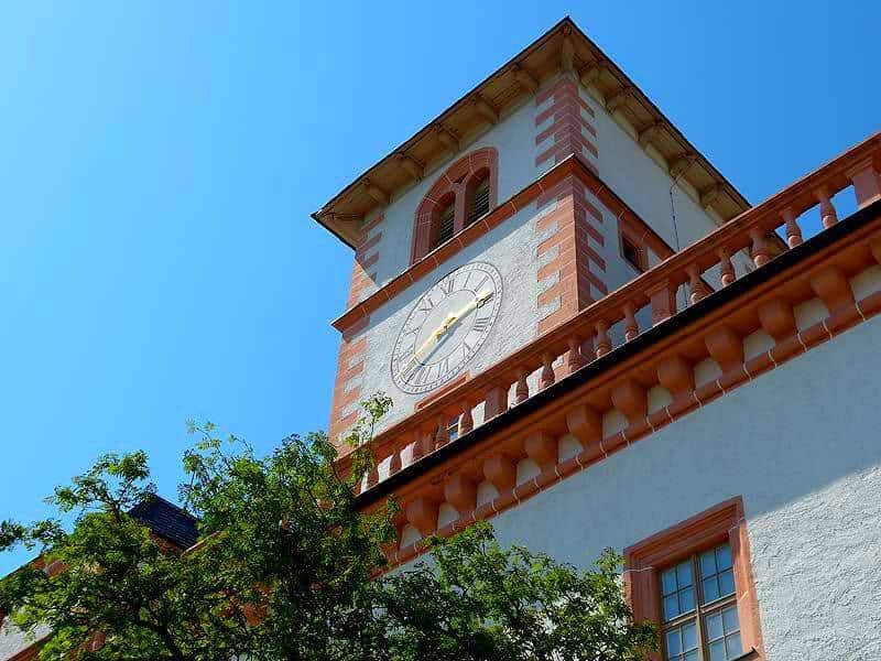Turm Schloss Augustusburg mit Uhr