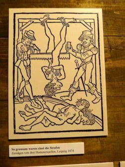 Schild Zersägen von Verurteilten ausflugsziel augustusburg 53