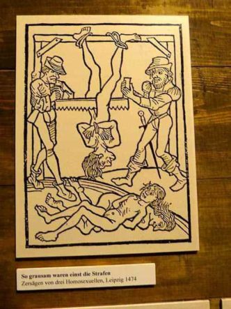 Schild Zersägen von Verurteilten ausflugsziel augustusburg 53