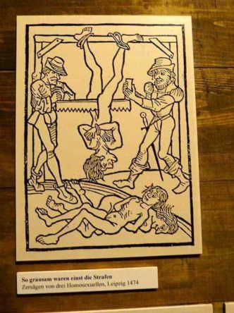 Schild Zersägen von Verurteilten ausflugsziel augustusburg 53