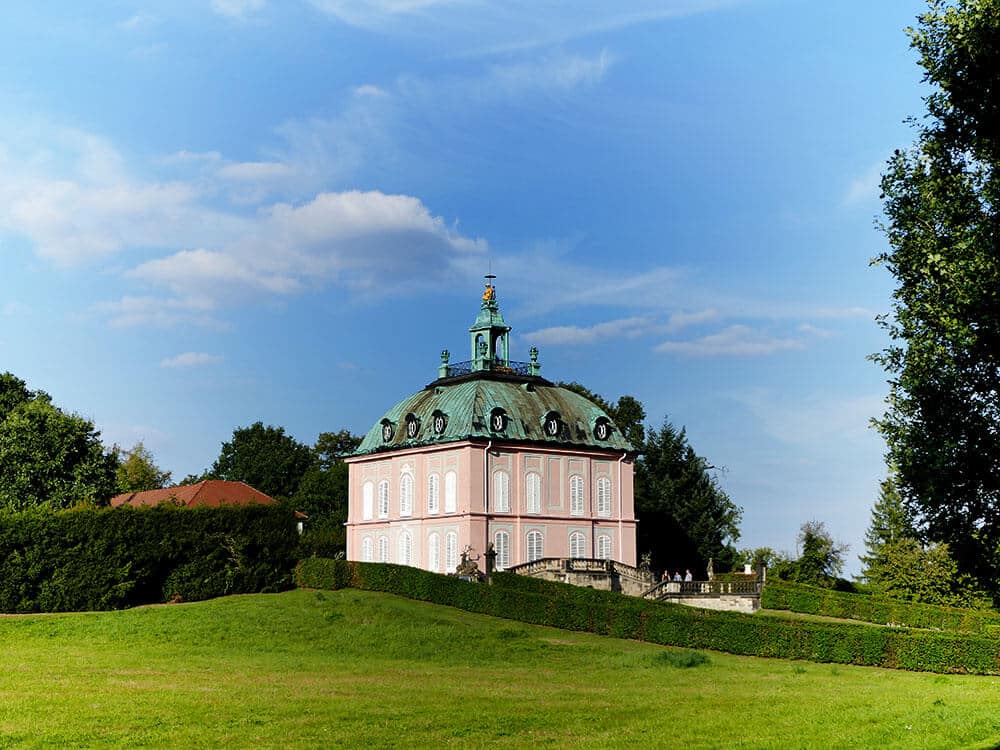 Fasanenschlösschen blauer Himmel