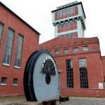 Bergbaumuseum Oelsnitz Außenansicht mit Turm