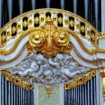 Silbermann Orgel goldene Verzierung