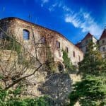 Schloss Scharfenberg Türme Mauer Bäume