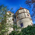 Turm Bäume Schloss Scharfenberg