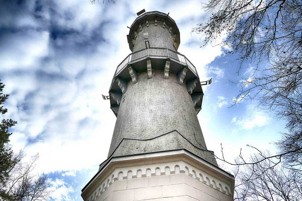 Koenig-Albert-Turm Weinböhla Geländer Plattform