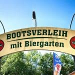 Bootsverleih im Biergarten