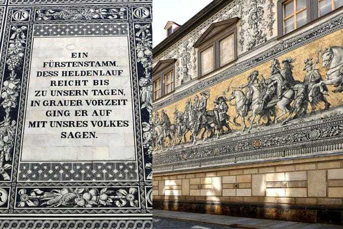 Spruch Fürstenzug Dresden