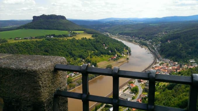 Blick zum Lilienstein Kirnitzschtal