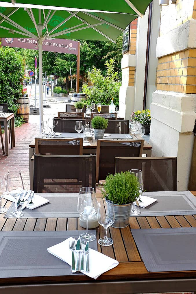 Der Garten vom Restaurant STRESA