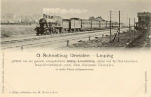 Postkarte Leipzig Dresdner Bahn