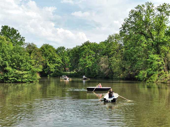 Boote auf dem Carolasee