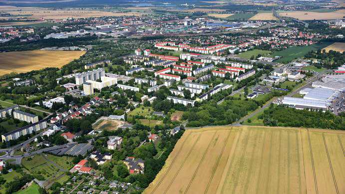 Tagesausflüge mit der Bahn ab Dresden: Was lohnt sich? Riesa Bild: Wolkenkratzer CC BY-SA 4.0