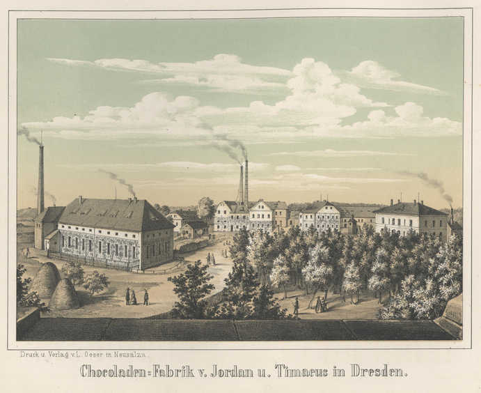 Schokoladenfabrik von Jordan und Timaeus in Dresden-Neustadt 