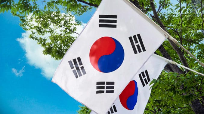 Koreanische Flagge Koreanische Flagge