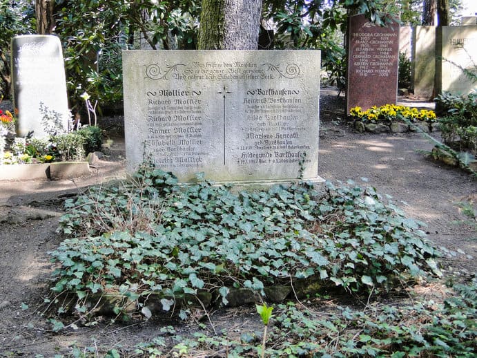 Heinrich Barkhausens Grab auf dem Urnenhain Tolkewitz 