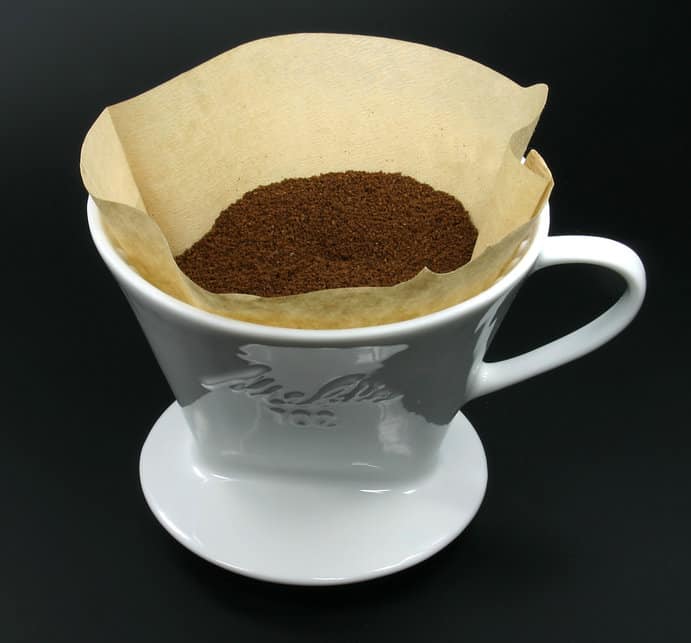 Melitta-Kaffeefilter mit Filtertüte 