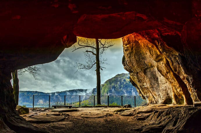 Aussichtsplattform Kuhstall in der Sächsischen Schweiz