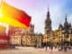 Dresden mit Deutscher Fahne