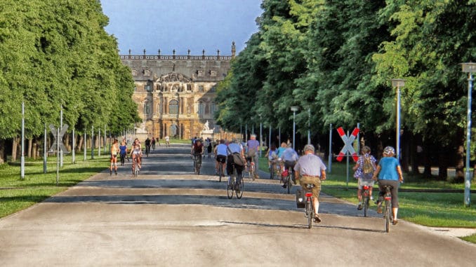 Fahrradtour in Dresden im Großen Garten