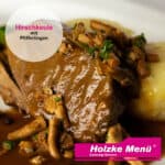 Hirschkeule bei Holzke Menü