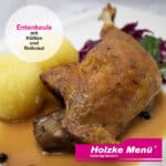 Entenkeule bei Holzke Menü