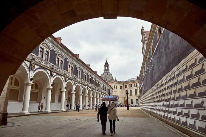 Regen in Dresden