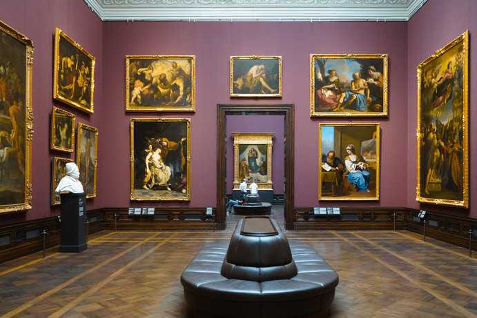 Blick in die Gemäldegalerie Alte Meister