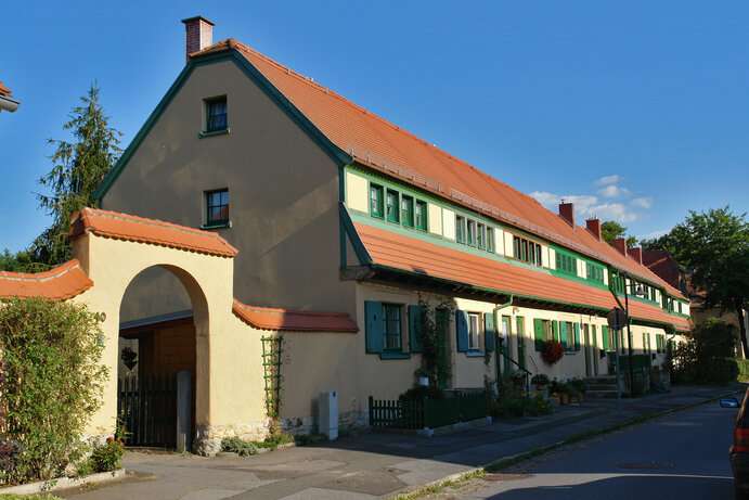 Typisches Haus der Gartenstadt Hellerau