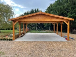 Carport aus Holz